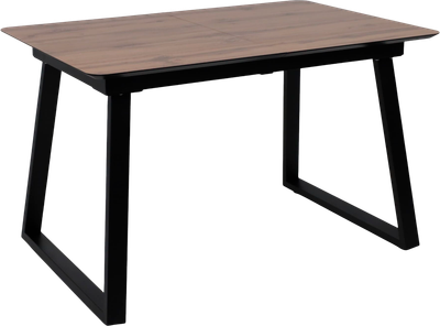 Обеденный стол LEPREMO AV 1208 HPL+МДФ раздвижной 1200-1600x800 (дуб вотан/черный)