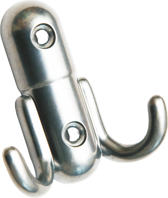 Крючок для одежды Металлист №8 (пол.серебристый)