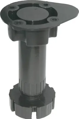 Опора мебельная Металлист Кухонная регулируемая H 120-150 (пластмасса)