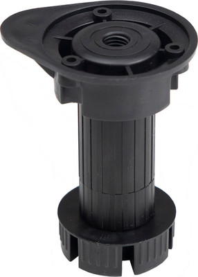 Опора мебельная AKS Кухонная h120 / 112 374 (черный)