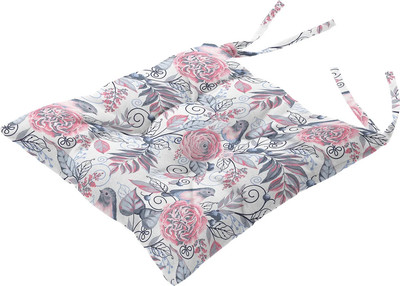 Подушка на стул Verossa С Тафтингом / 926731 (птички серые)