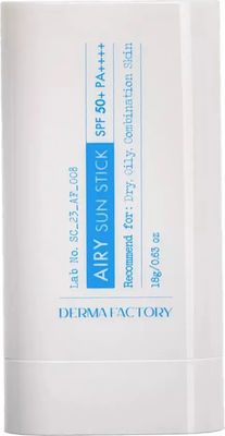 Стик солнцезащитный Derma Factory Airy Sun Stick SPF50+ PA++++ (18г)