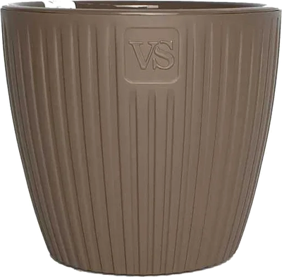 Кашпо VipSet ЭВИ с дренажной системой (4.5л, шоколад)