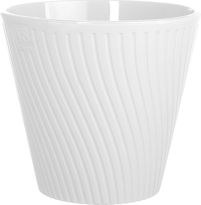 Кашпо VipSet Луи с дренажной системой (2.7л, белый)