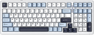 Клавиатура Aula F99 (белый/синий/темно-фиолетовый)