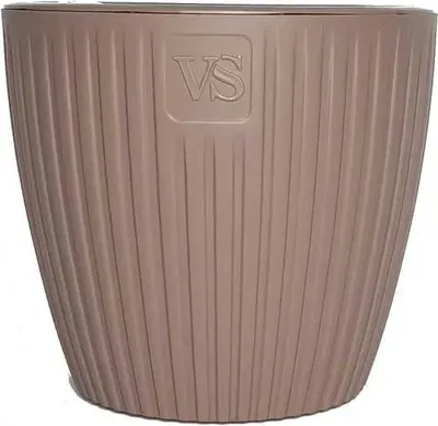 Кашпо VipSet ЭВИ с дренажной системой (4.5л, инжир)