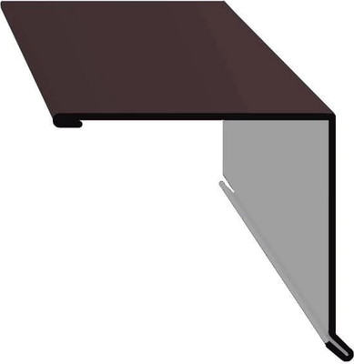 Планка торцевая Скайпрофиль 95 Эконом Плюс-Пэ-мат-RAL8019