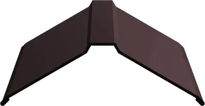 Конек кровельный Скайпрофиль 190 Эконом Плюс-Пэ-мат-RAL8019 (2м)