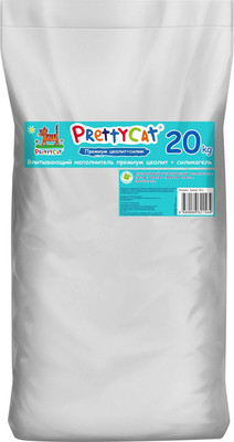 Наполнитель для туалета Prettycat Впитывающий глиняный Premium Club / 621564 (20кг)