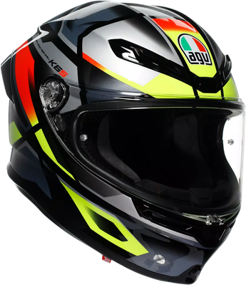Мотошлем AGV K6 S E2206 MPLK / 2118395001-026-XL (XL, Erazer Black/Red/Yellow Fluo)