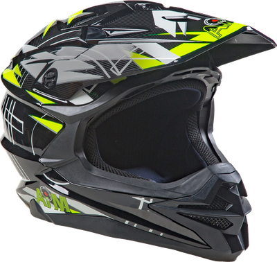 Мотошлем AiM JK803S / 803-020-XXXL (XXXL, желтый/черный)