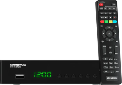 Смарт-приставка SoundMax SM-DVBT290 (черный)