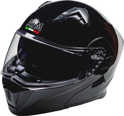 Мотошлем AiM JK906 / 906-001-XL (XL, черный глянец)