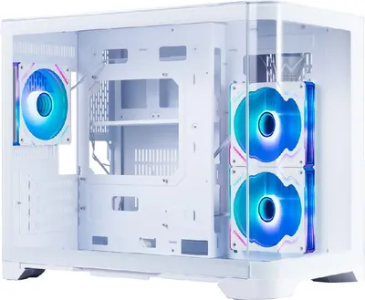Корпус для компьютера 1stPlayer UV6 / UV6-WH-2FC7R-W-1FC7-W (белый, без БП)
