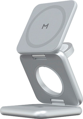 Зарядное устройство беспроводное Magssory Fold Pro WCH063 (серебристый)