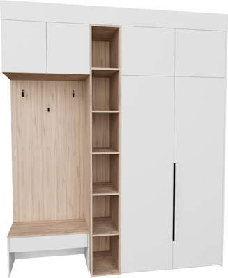 Секция в прихожую Рэйгрупп Рэй P262-B5-1-EBE В5-1 (дуб элисон/белый премиум)