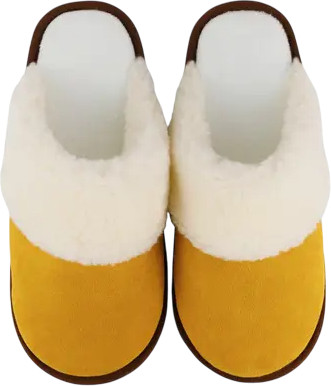 Тапочки домашние HOME Line 05Т-532 (р-р 35-36, однотонный, горчичный)