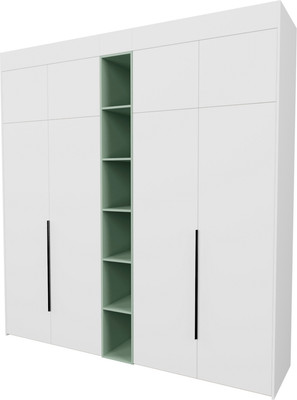 Шкаф Рэйгрупп Рэй S262-В10-3-EBZ В10-3 (дуб элисон/белый премиум/зеленый самшит)