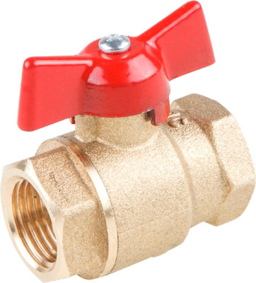 Шаровой кран Цветлит 1/2" вн.-вн.  PN1.6 МПа 11Б27п5 / ЦРБ0039 (бабочка)