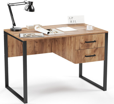 Письменный стол Soma Slava 110x66 (дуб крафт золотой/черный)