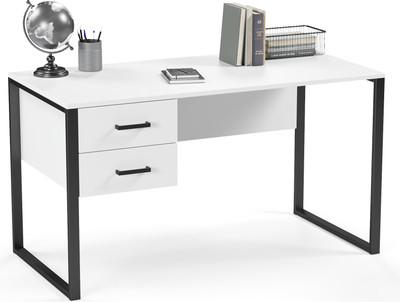 Письменный стол Soma Slava 135x66 (белый/черный)