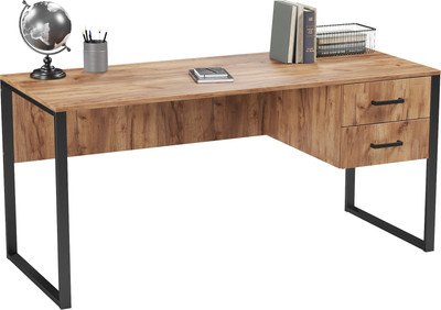 Письменный стол Soma Slava 160x66 (дуб крафт золотой/черный)