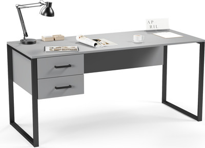 Письменный стол Soma Slava 160x66 (серый/черный)