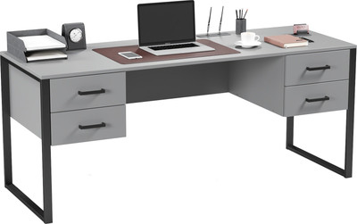 Письменный стол Soma Slava 180x66 (серый/черный)