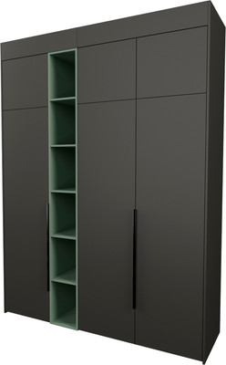 Шкаф Рэйгрупп Рэй S274-В7-2-WKZ В7-2 (дуб веллингтон/кобальт/зеленый самшит)