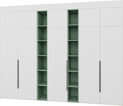 Шкаф Рэйгрупп Рэй S274-В16-1-EBZ В16-1 (дуб элисон/белый премиум/зеленый самшит)