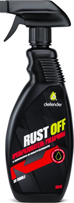 Средство от коррозии Defender Auto Преобразователь ржавчины Rust Off / 10423 (500мл)