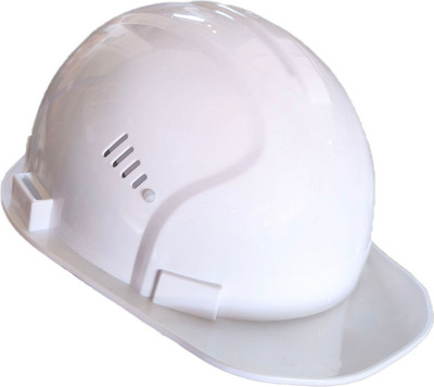 Защитная строительная каска ПРОФИ С храповиком (белый)