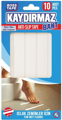 Скотч противоскользящий Boss Tape Для ванной комнаты 19мм / ASTB19x20 (20cм, 10шт, прозрачный)