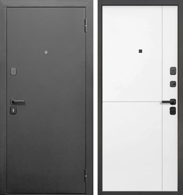 Входная дверь Guard МС-2 96x205 правая (антик серебро/светлый грей)