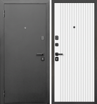 Входная дверь Guard М-3 86x205 левая (антик серебро/белый матовый)