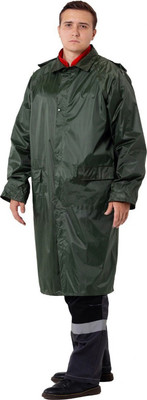 Плащ рабочий Fujian Rising Outdoor Нейлоновый с карманами / ПН1002 (р.60-62, зеленый)