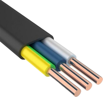 Кабель силовой БелРоскабель ВВГ-Пнг(A)-LS 3х4 / 4814918068382 (100м, черный)