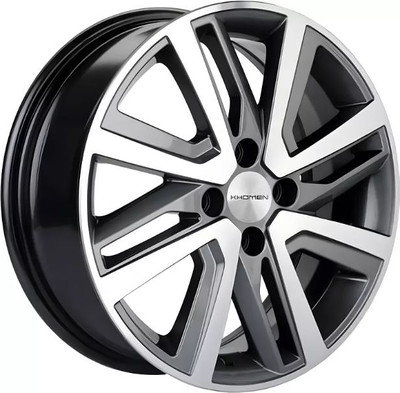 Литой диск Khomen KHW1609 Vesta/Largus 16x6" 4x100мм DIA 60.1мм ET 50мм Gray FP