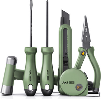 Универсальный набор инструментов Deli Home / HT0006L (6пр, зеленый)