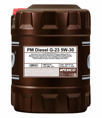 Моторное масло Pemco G-23 Diesel 5W30 SHPD FA-4 / 58542 (20л)