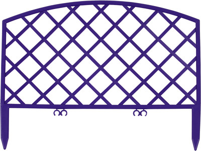 Изгородь декоративная GREENGO Romanika 35x220см 5 секций (сиреневый)