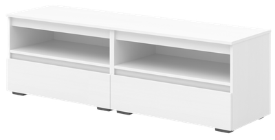 Тумба Кортекс-мебель Бари ТВ 160 2ш-2 (белый/белый/белый)