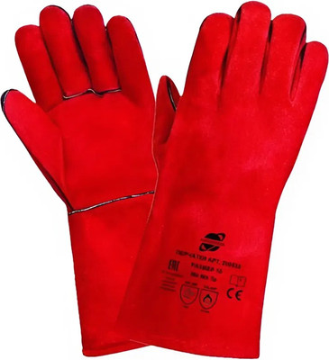 Перчатки защитные Arcticus Краги спилковые / 200535 (р.11, красный)