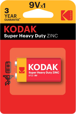 Батарейка Kodak Extra Heavy Duty 6F22-1BL K9VHZ-1B