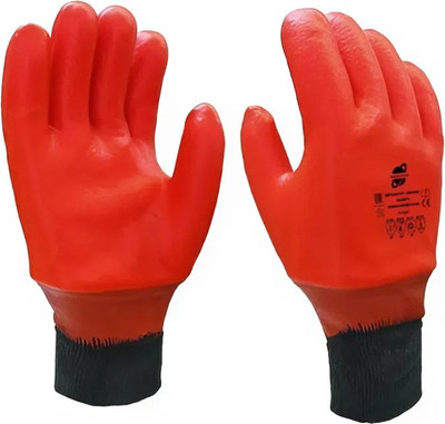 Перчатки защитные Arcticus Трикотажные х/б нефтеморозостойкие / 16020 SSW (р.10, оранжевый)