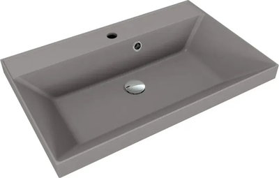 Умывальник Symbolite Asti 50x45 (кварц, серый шелк)