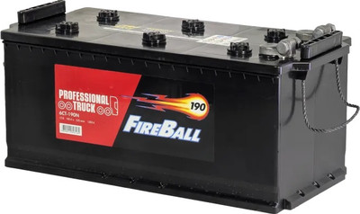 Автомобильный аккумулятор FireBall Рус 1200A Клемма болт 6СТ-190N. (190 А/ч)