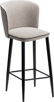 Стул барный Табурет Милано Н-600 (бренди 04/кант черный/каркас черный)