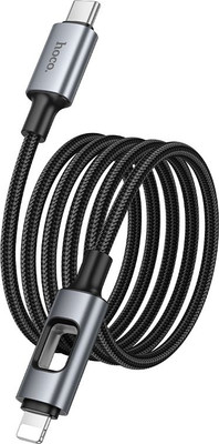 Кабель Hoco U144 Type-C to Lightning (1.2м, черный)