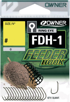 Набор крючков рыболовных Owner Feeder Hook FDH-1 brown №10 / 56941-10 (17шт)